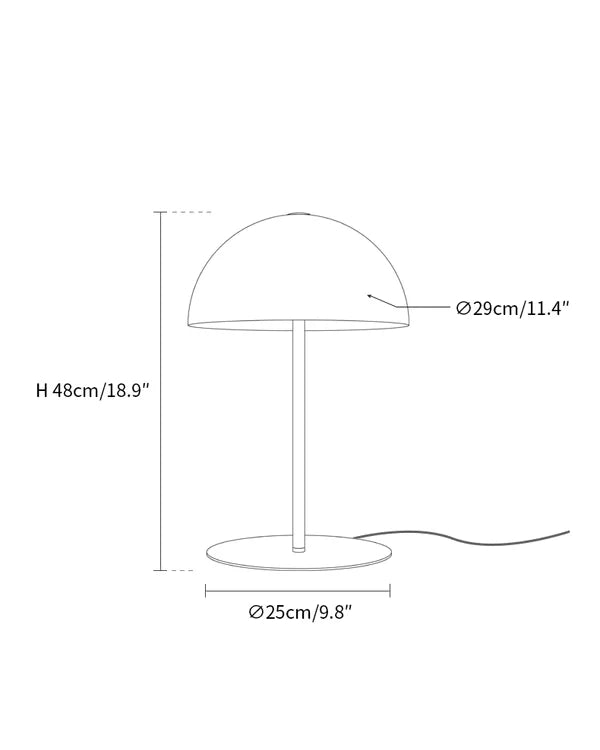 Lámpara de mesa WOMO Dome-WM8013
