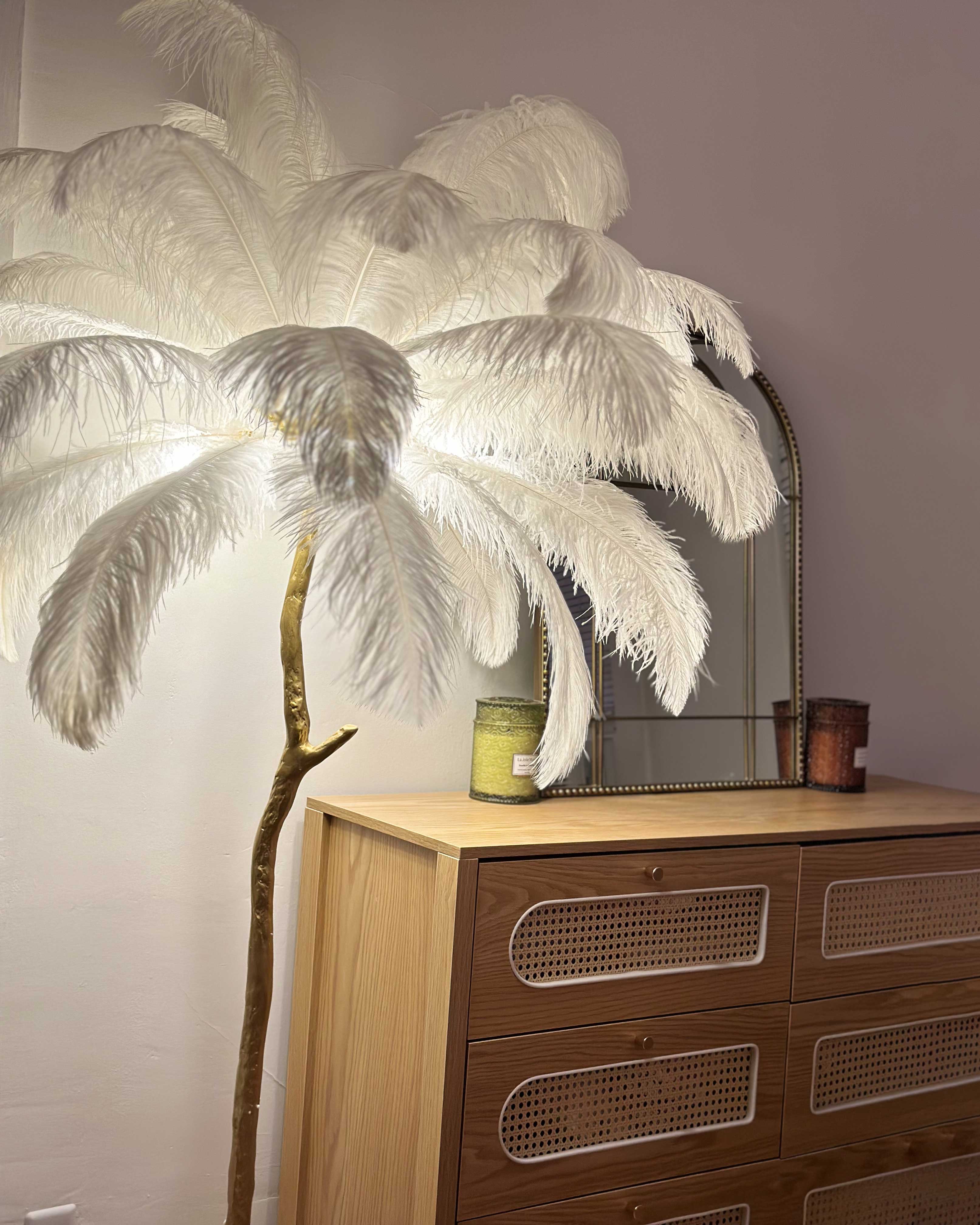 WOMO Lámpara de pie Feather Palm Tree - WM7000
