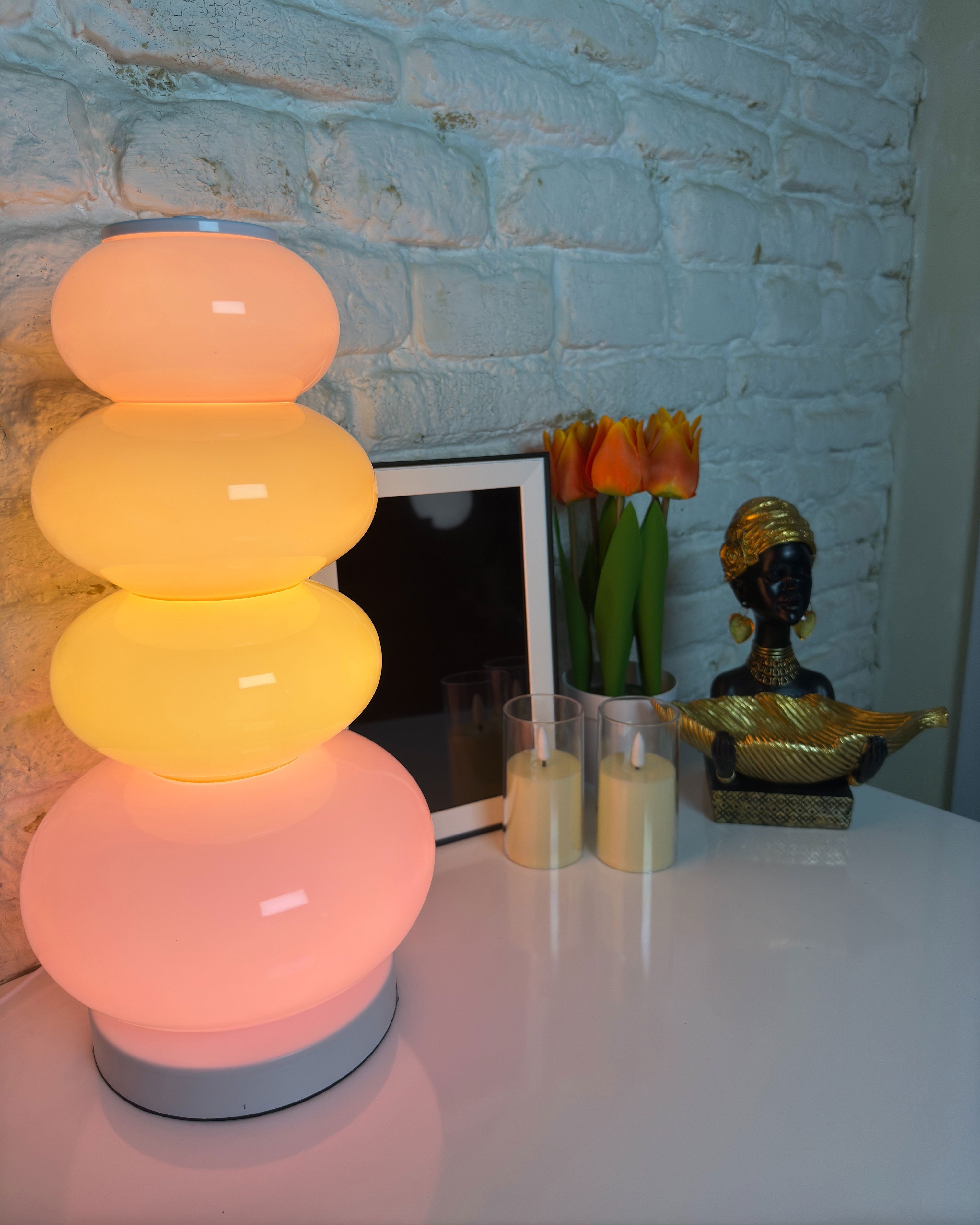 WOMO Lámpara de pie con forma de columna Candy Skewers - WM7012