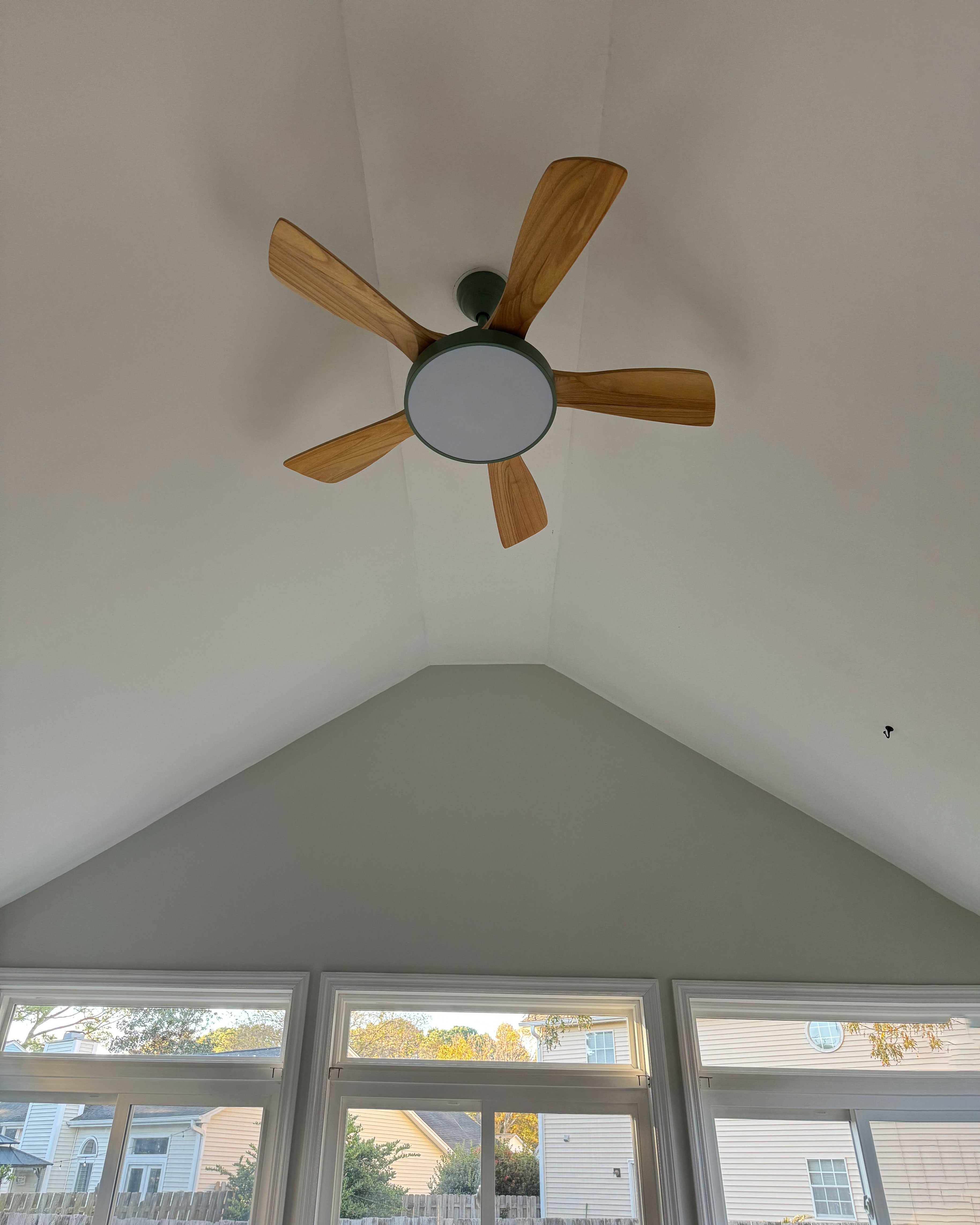 WOMO Ventiladores de techo con luz Reversible Escandinavo - WM5002