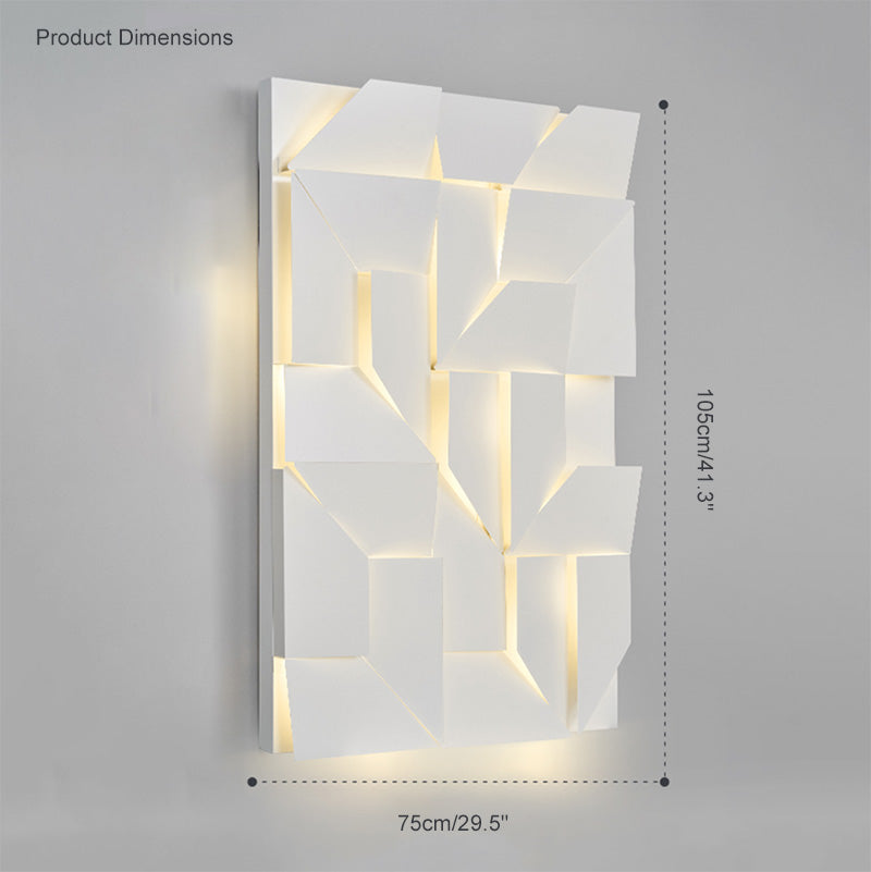 WOMO Rectangular wall light with a sculptural design - WM6020