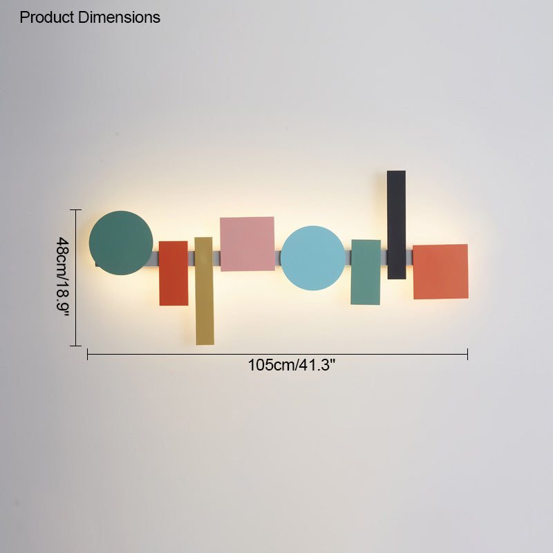 WOMO Colorful Sculptural Art Wall Sconce - WM6080