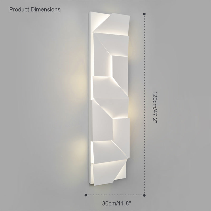 WOMO Rectangular wall light with a sculptural design - WM6020