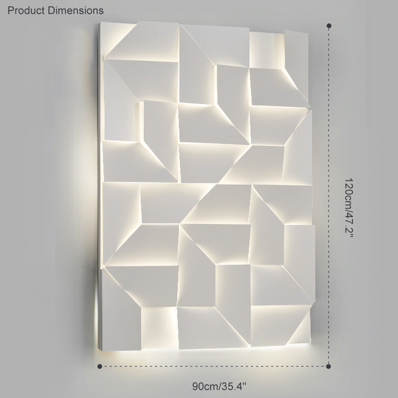 WOMO Rectangular wall light with a sculptural design - WM6020