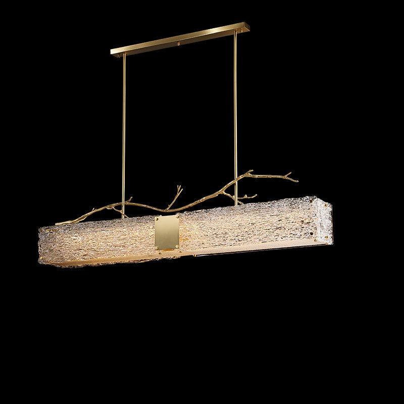 Lámpara de araña rectangular de cristal WOMO-WM2364
