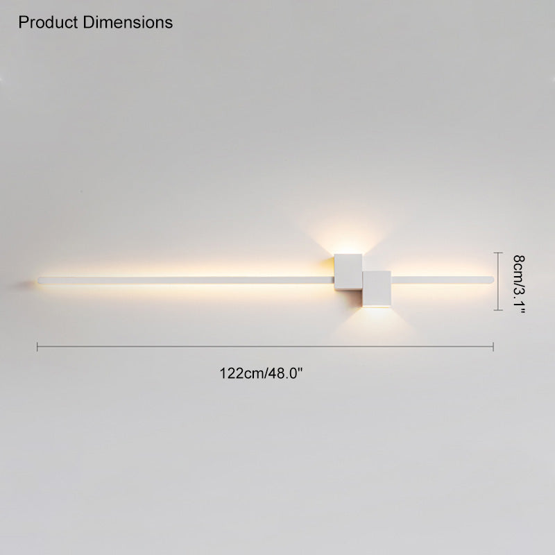 Aplique de pared lineal WOMO con iluminación ascendente y descendente - WM6004