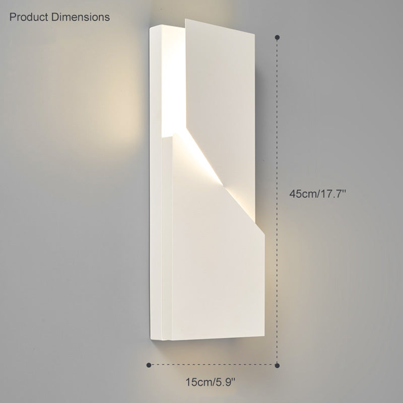 WOMO Rectangular wall light with a sculptural design - WM6020