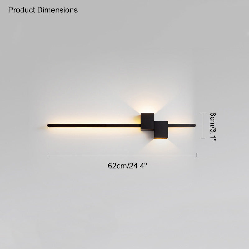 Aplique de pared lineal WOMO con iluminación ascendente y descendente - WM6004