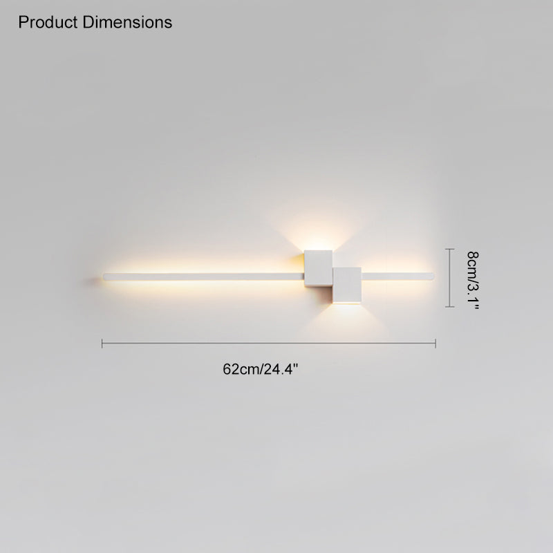 Aplique de pared lineal WOMO con iluminación ascendente y descendente - WM6004