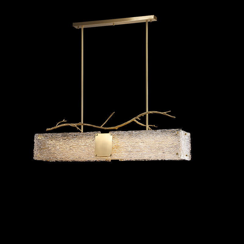 Lámpara de araña rectangular de cristal WOMO-WM2364