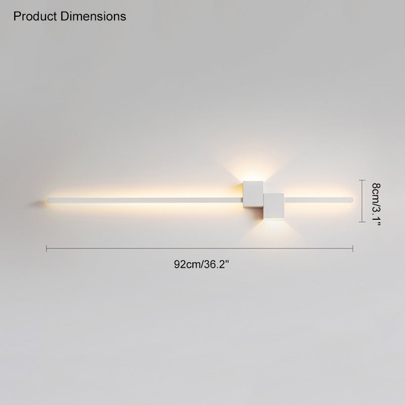 Aplique de pared lineal WOMO con iluminación ascendente y descendente - WM6004