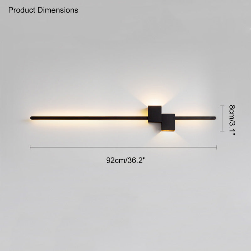Aplique de pared lineal WOMO con iluminación ascendente y descendente - WM6004