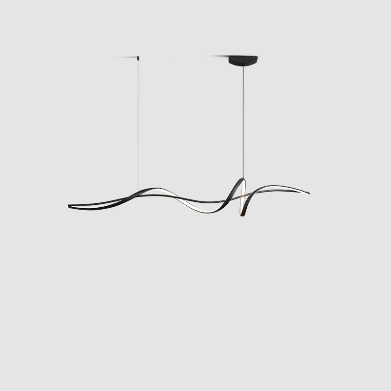 WOMO Lámparas Colgantes LED Espiral Negra - WM2299