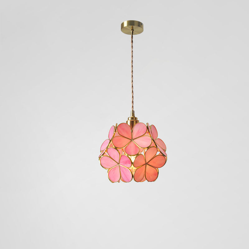 WOMO Lámparas Colgantes de Vitral con Cerezo en Flor -WM2100