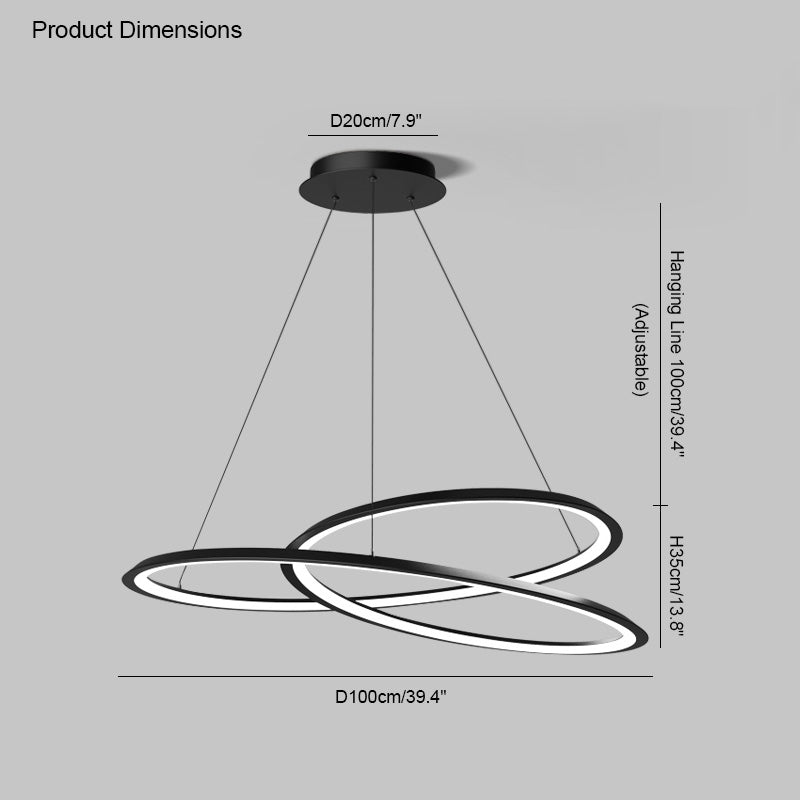 WOMO Lámparas Colgantes LED Espiral-WM2073
