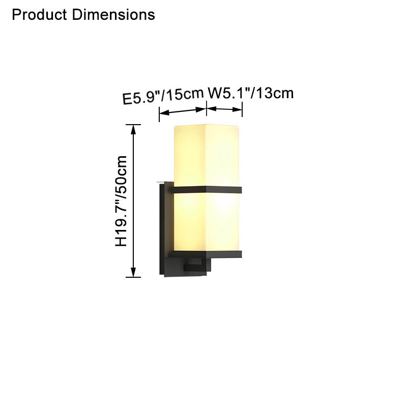 WOMO Aplique de pared de vidrio Outdoor Craftsman - WM9067