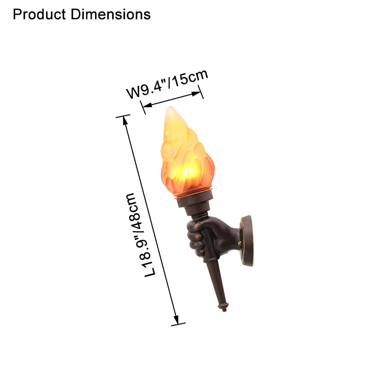 WOMO Lámpara de pared exterior Torch - WM9072