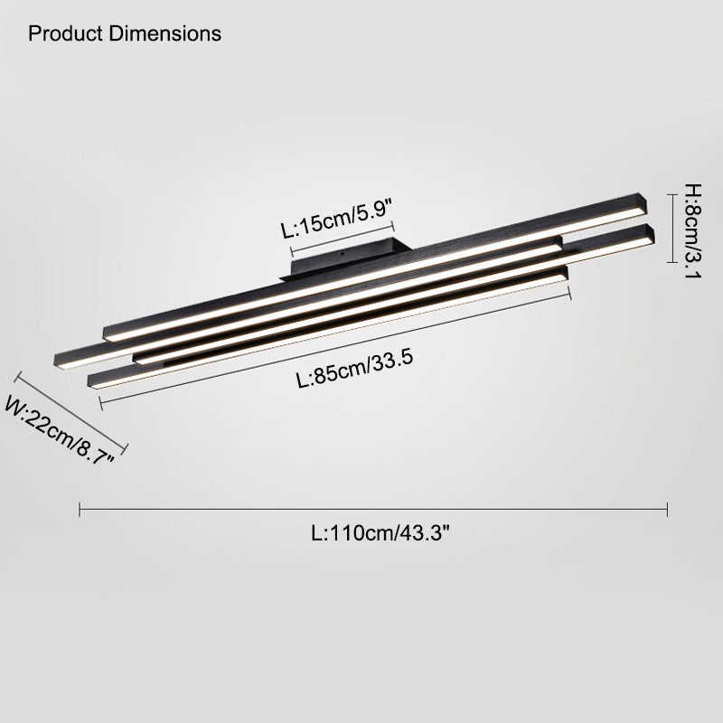 Lámpara de araña LED lineal inalámbrica WOMO-WM2012