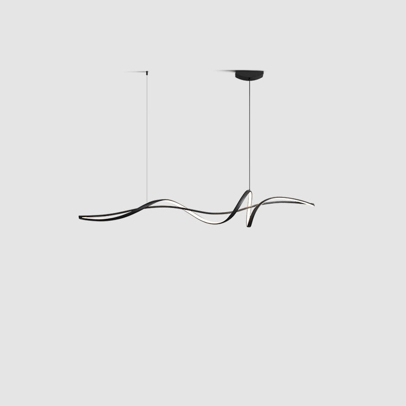 WOMO Lámparas Colgantes LED Espiral Negra - WM2299