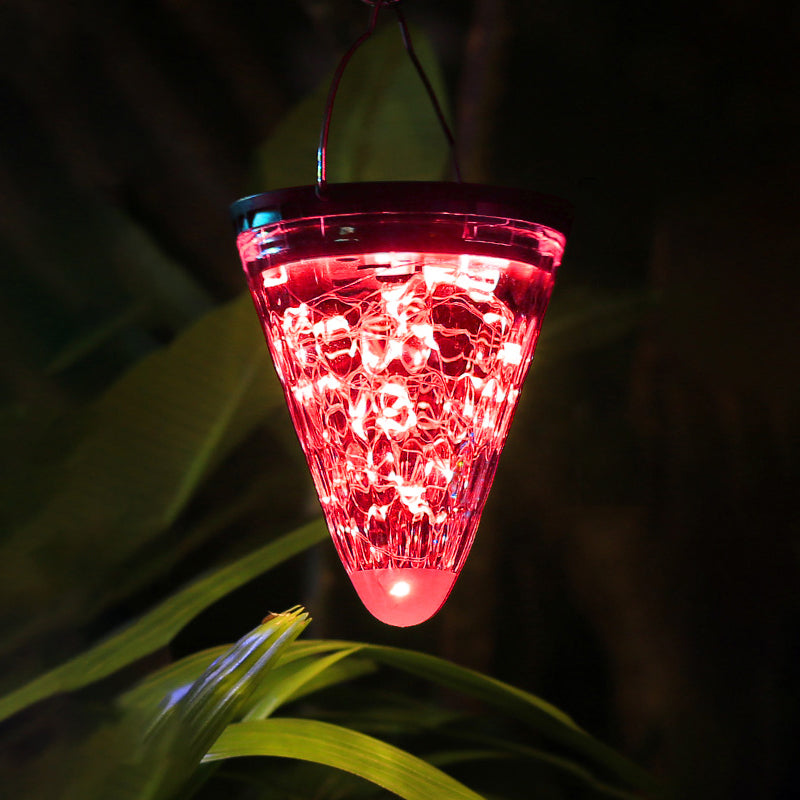 Linterna solar colgante WOMO color fresa-WM9040