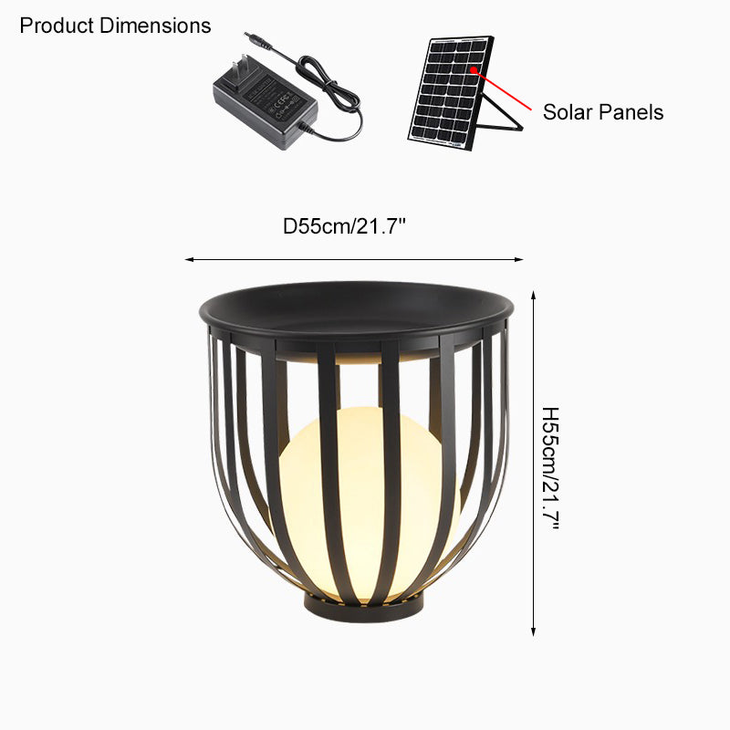 WOMO  Lámpara solar recargable para suelo de patio - WM9004