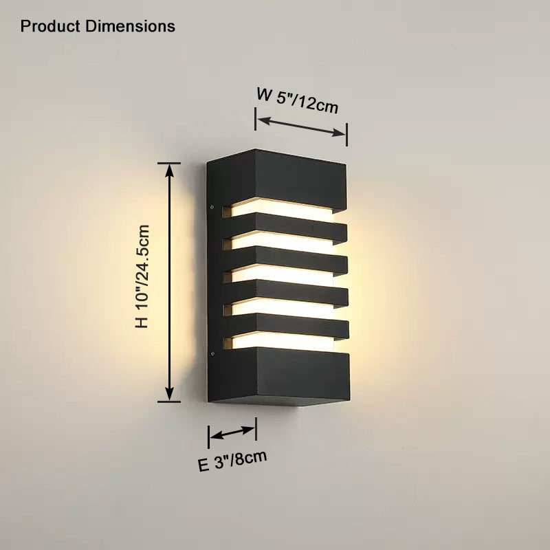 Aplique de pared exterior WOMO Grille-WM9165