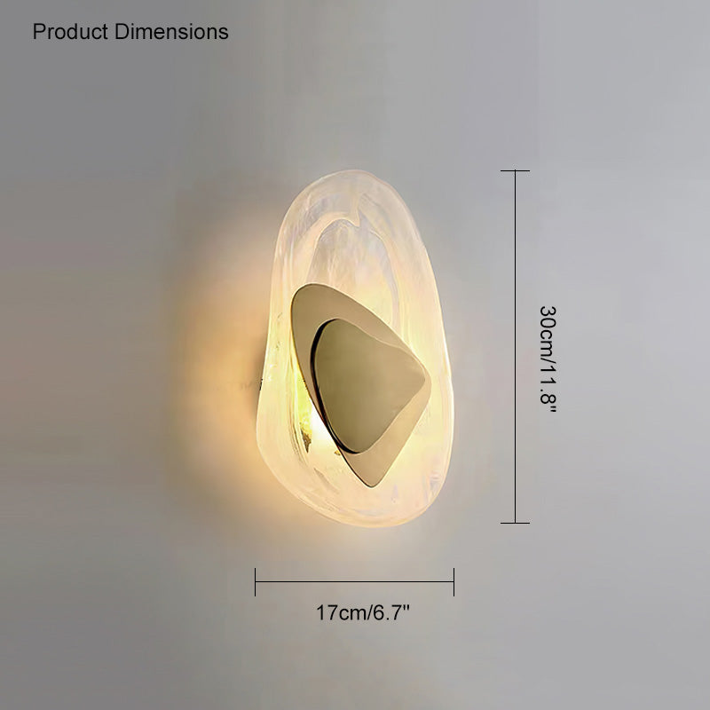 WOMO Sculptural wall light with water ripples - WM6041
