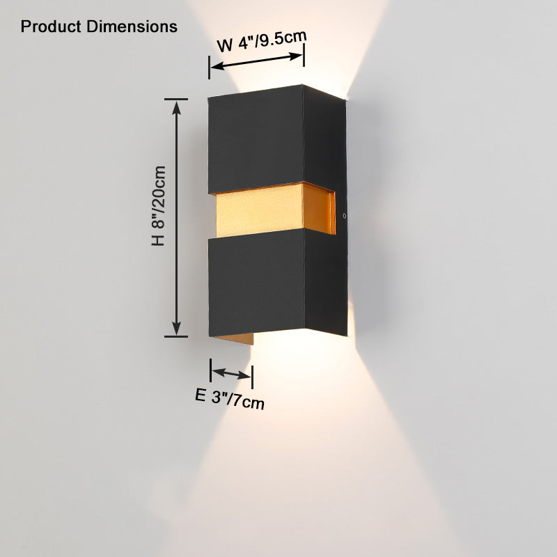 Aplique de pared exterior WOMO Up Down-WM9163