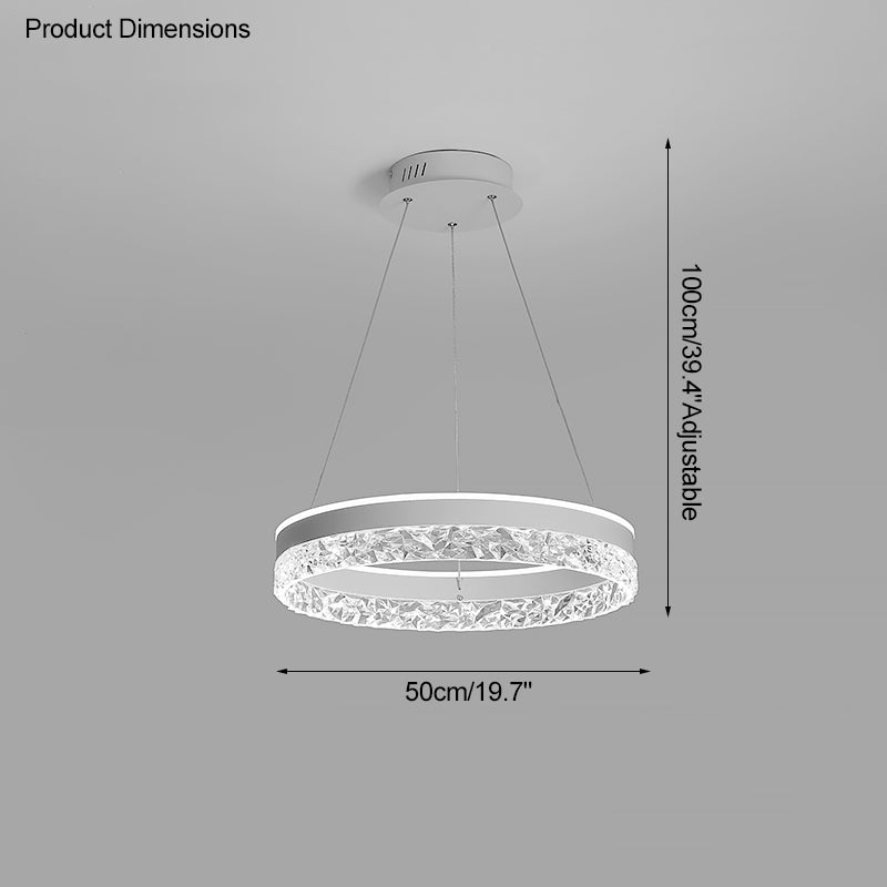 Lámpara de araña LED circular acrílica WOMO-WM2171