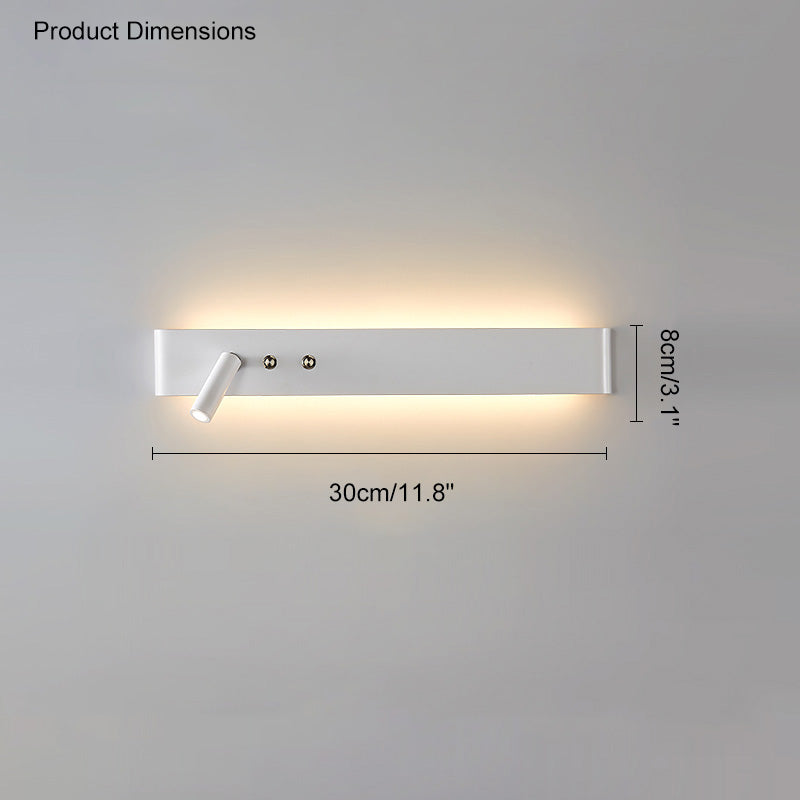 Foco lineal de pared WOMO con interruptor-WM6006