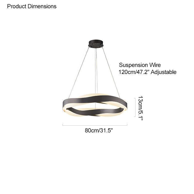 WOMO WM2195 Wave Circular LED Pendant Lamps