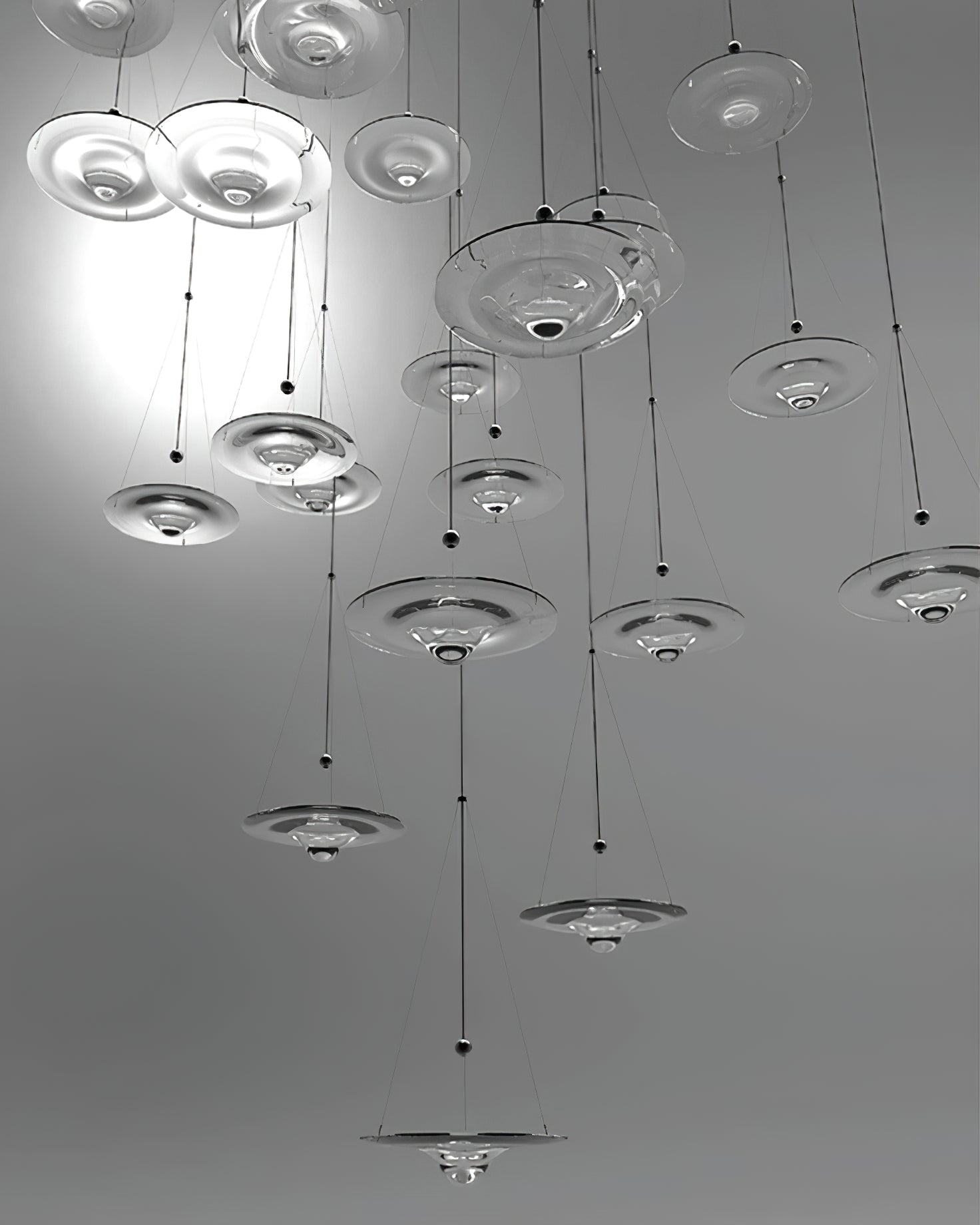 Lámpara colgante WOMO Ripple Glass-WM2092