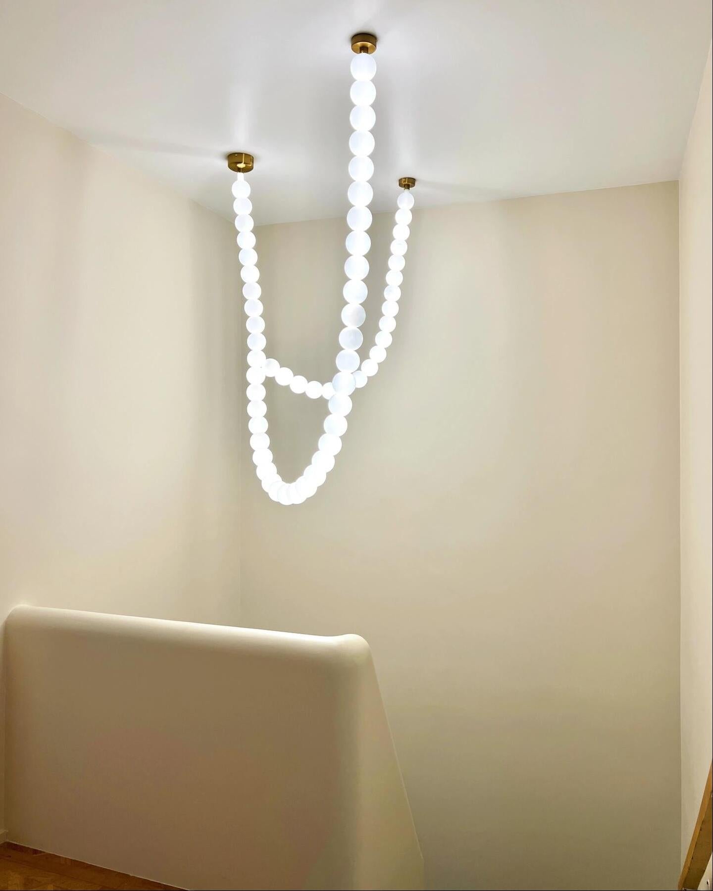 Lámpara de araña con collar WOMO X-Pearl-WM2799