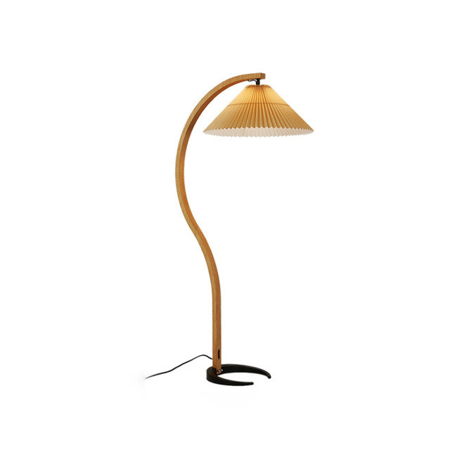 WOMO Lámpara de pie de cuello de cisne plisado - WM7013