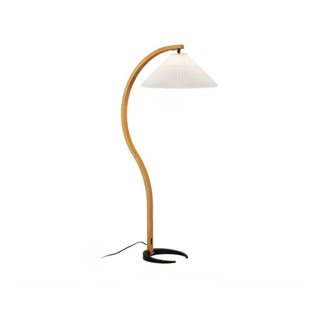 WOMO Lámpara de pie de cuello de cisne plisado - WM7013