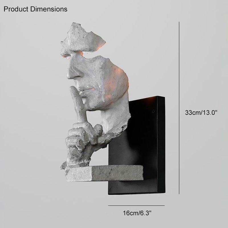 WOMO Silence Gesture Sculptural Wall Sconce - WM6023