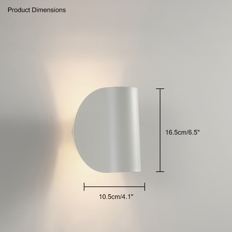 WOMO Aplique de pared ajustable con media pantalla - WM6013