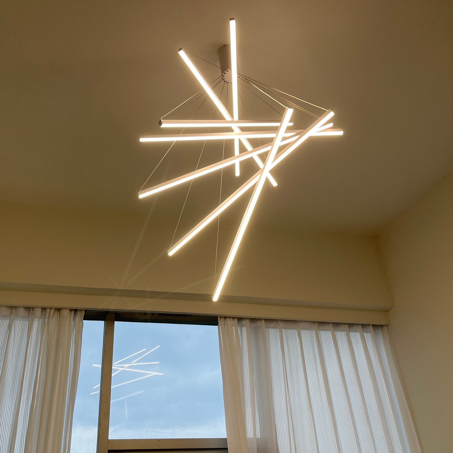 WOMO Lámparas Colgantes LED Varillas Múltiples-WM2125