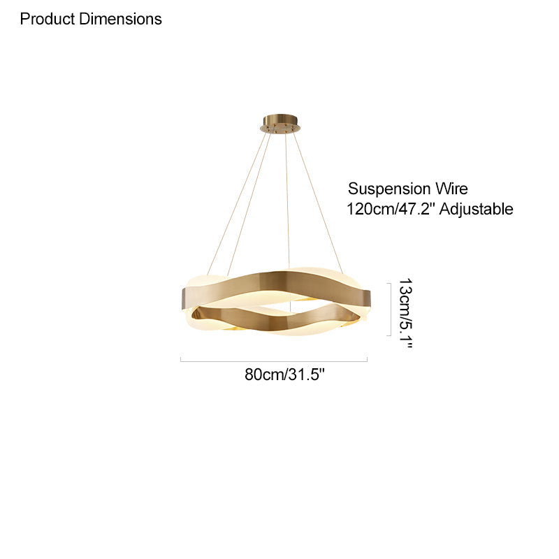 WOMO WM2195 Wave Circular LED Pendant Lamps