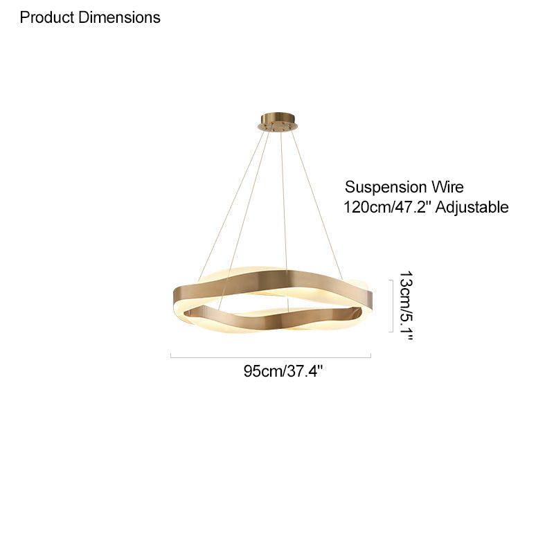WOMO WM2195 Wave Circular LED Pendant Lamps