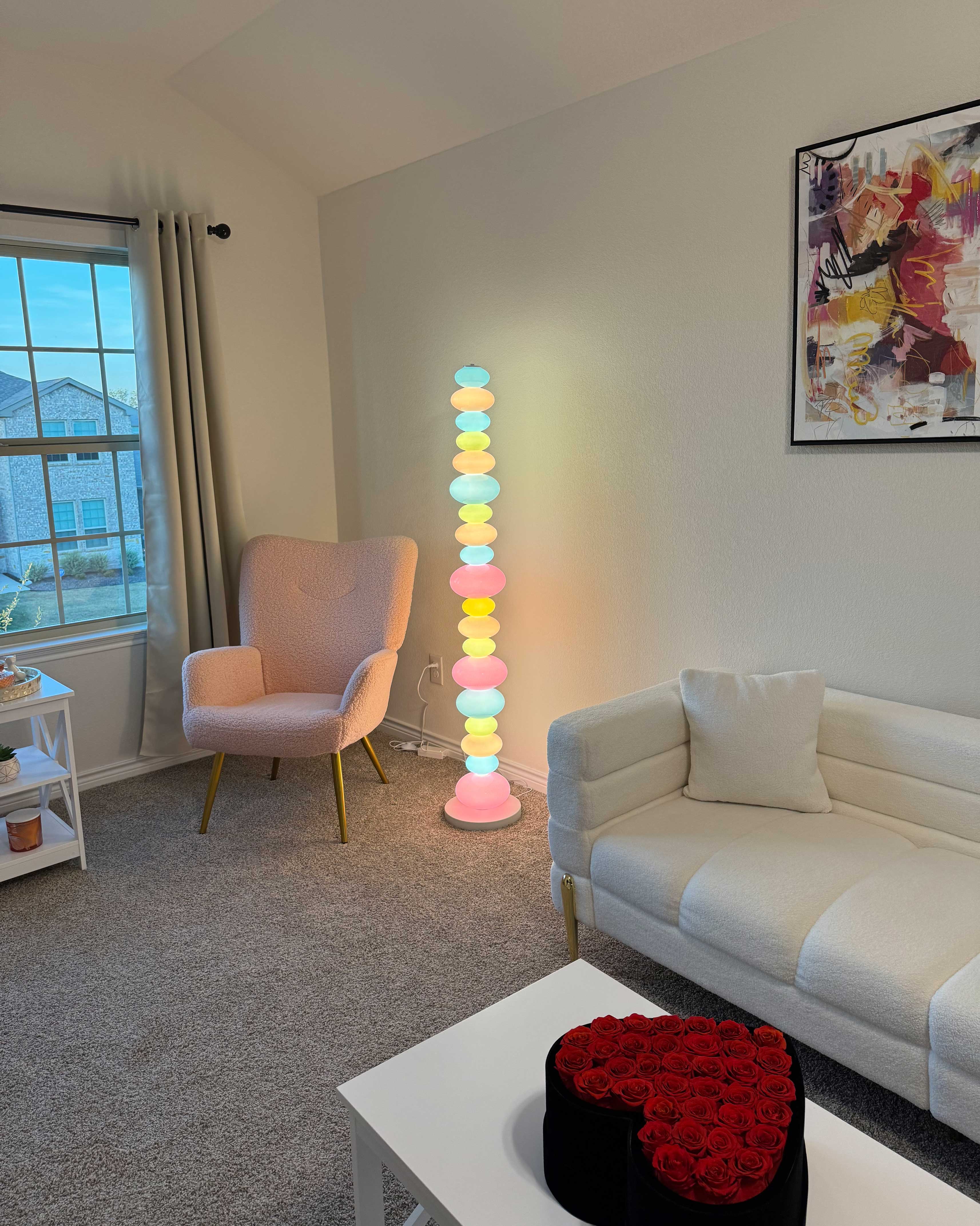 WOMO Lámpara de pie con forma de columna Candy Skewers - WM7012