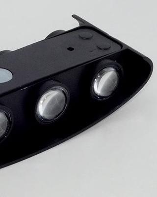 WOMO Aplique de pared para exteriores con iluminación vertical y horizontal - WM9084