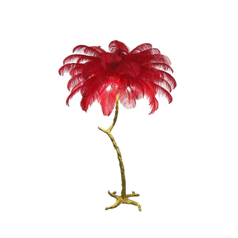 WOMO Lámpara de pie Feather Palm Tree - WM7000