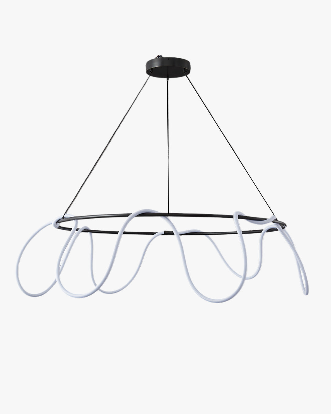 WOMO Lámpara de araña redonda con LED de cuerda - WM2059b