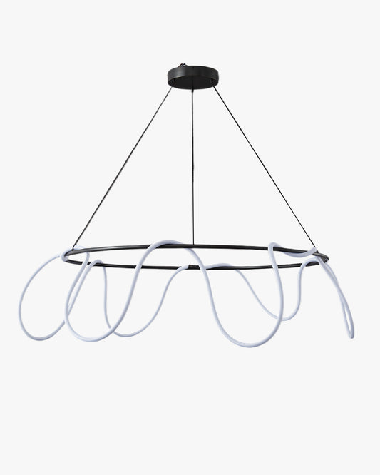 WOMO Lámpara de araña redonda con LED de cuerda - WM2059b