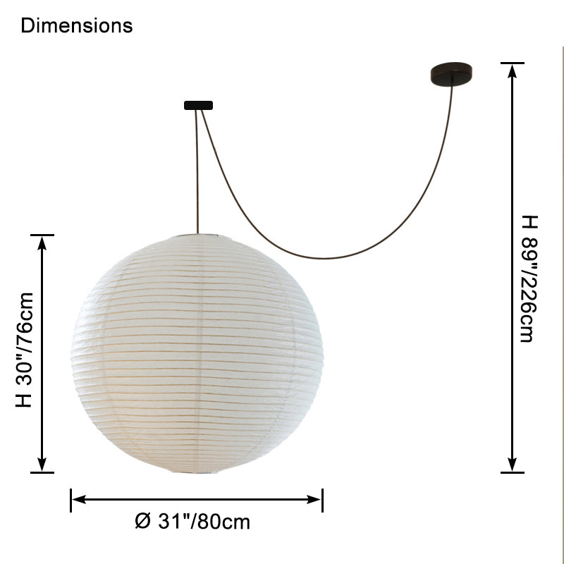 Lámpara colgante WOMO Globe Silk-WM2965