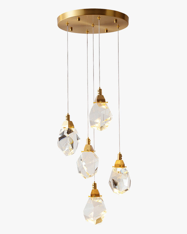 WOMO Lámparas Colgantes Cristal Múltiple Luces-WM2189