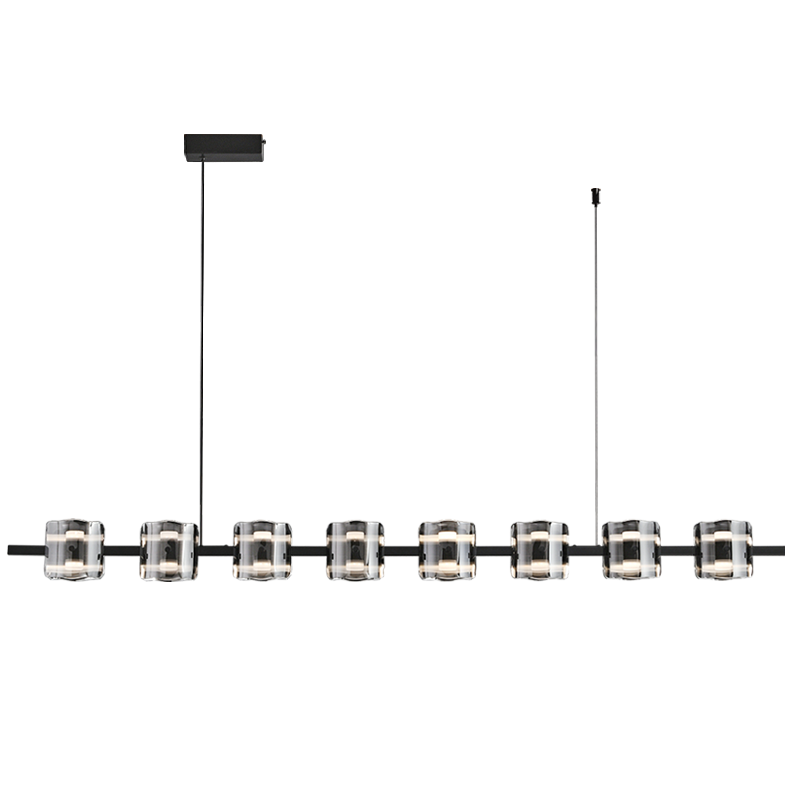 WOMO Lámparas Colgantes Lineal Cristal y Latón-WM2219B