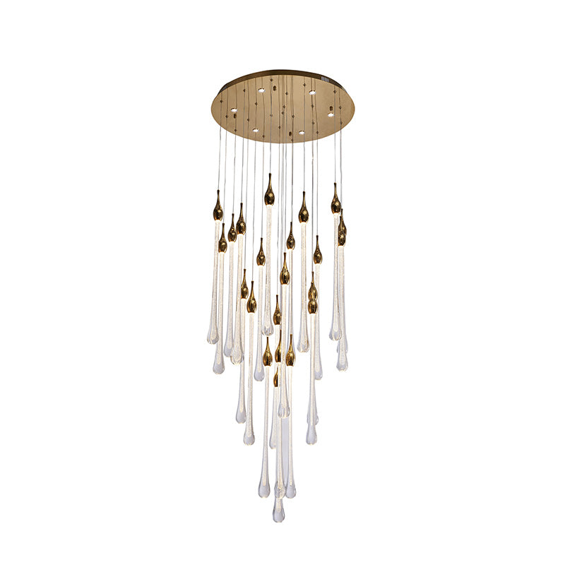 WOMO Lámparas Colgantes de Cristal con Gota de Lluvia-WM2124